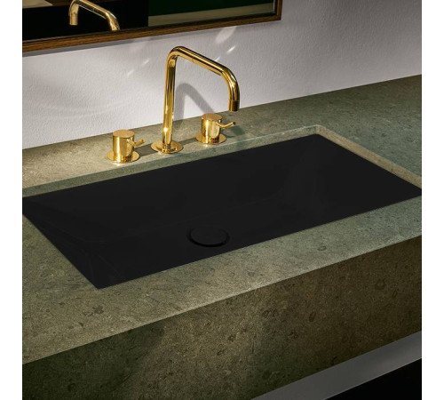 Раковина встраиваемая снизу Bette Loft 74х38.6х10 см цвет Ebony A231-035