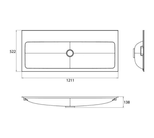 Раковина Emco Vanity units 120х52.2 см белая 9577 114 21