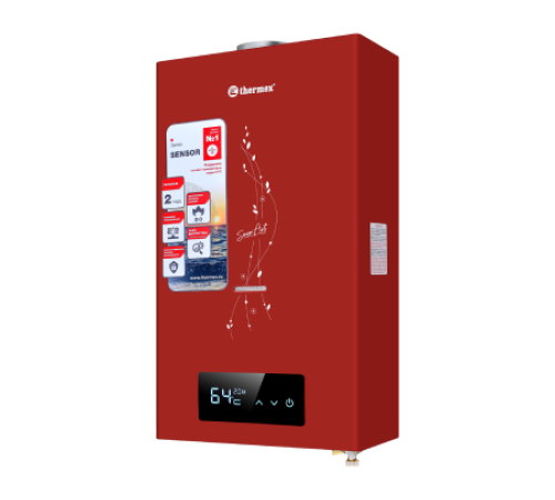 Водонагреватель газовый проточный Thermex S 20 MD Art Red 10 л/мин 7697