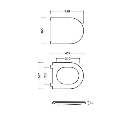 Сиденье для унитаза Globo Forty3 быстросъемное с микролифтом белое FOR20BI/cr