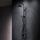 Душевая система AM.PM X-Joy с термостатом черный матовый F0785A522