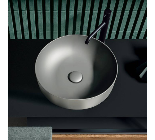 Раковина-чаша Kerasan Nolita 40х15 см без отверстия Ferro matt 534489