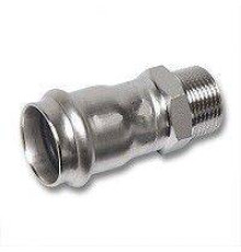 Ниппель переходной SANHA NiroSan пресс-НР 35x1 1/4 69243G35114