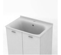 Раковина Kerasan Aquadom 75х50 см 1 отверстие белый 029301.1