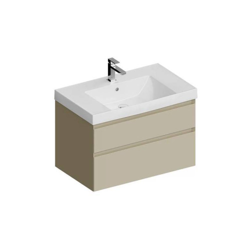 Тумба подвесная Kerama Marazzi Cubo 80 см с ящиками лимо матовая CUB.80.2\LIM