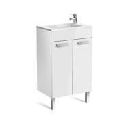 Тумба под умывальник Roca Debba напольная 2 двери 486х707х356 мм белая ZRU9302710