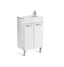 Тумба под умывальник Roca Debba напольная 2 двери 486х707х356 мм белая ZRU9302710