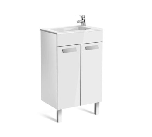 Тумба под умывальник Roca Debba напольная 2 двери 486х707х356 мм белая ZRU9302710