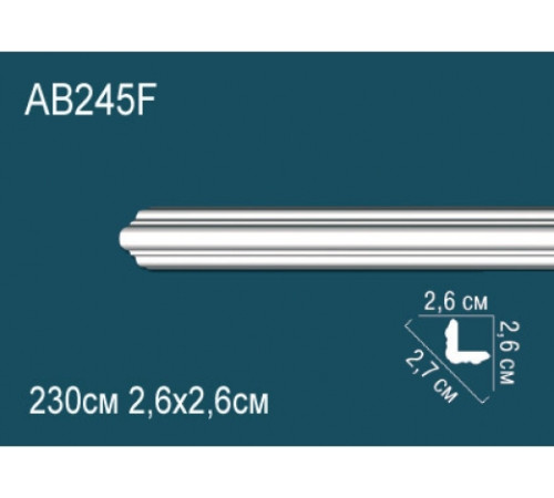 Карниз потолочный Perfect AB245F гибкий полиуретановый 150x150x2000 мм AB245F