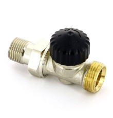 Вентиль термостатический Uni-Fitt прямой HH 1/2 x 3/4 EK никелированный 162V2300