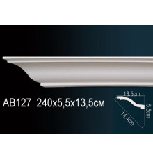 Карниз потолочный полиуретановый Perfect 35x35x2000 мм AB127