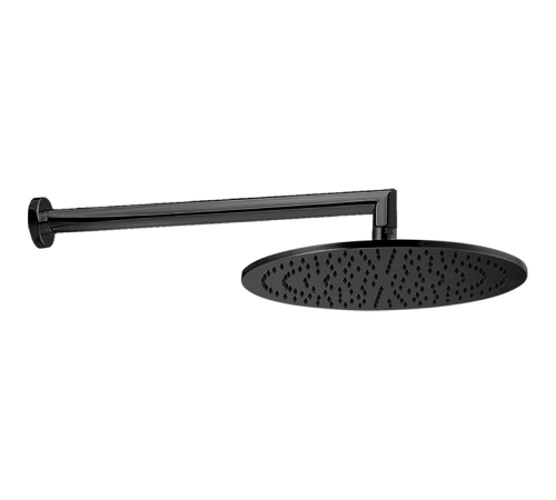 Верхний душ CISAL Shower D 300 мм с настенным держателем 400 мм черный DS01362040