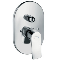 Смеситель для ванны Hansgrohe Metris на 2 потребителя внешняя часть 31484000