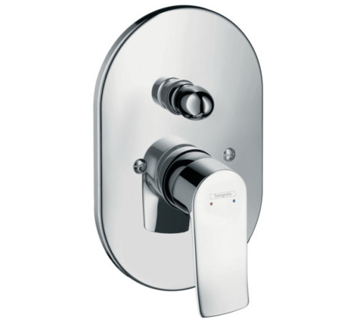 Смеситель для ванны Hansgrohe Metris на 2 потребителя внешняя часть 31484000