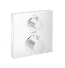 Термостат hansgrohe Ecostat Square для 2 потребителей внешняя часть матовый белый 15714700