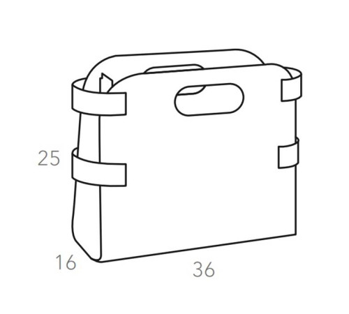 Журнальница ADJ размер 16x36x25 см капучино/шоколад 9868.04/06