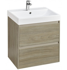 Тумба под умывальник подвесная Roca Ona 585x450x565 мм 2 ящика Темный вяз A857613511