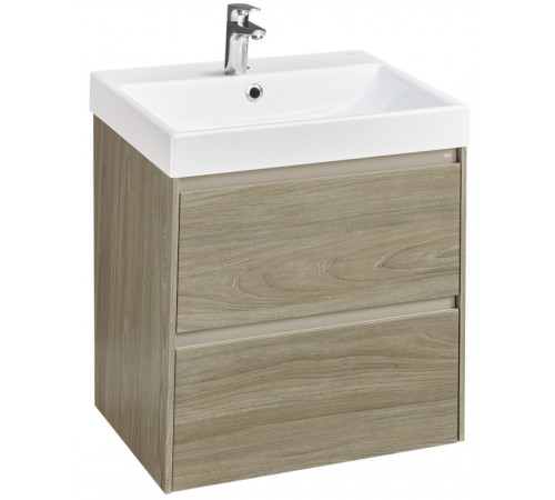 Тумба под умывальник подвесная Roca Ona 585x450x565 мм 2 ящика Темный вяз A857613511