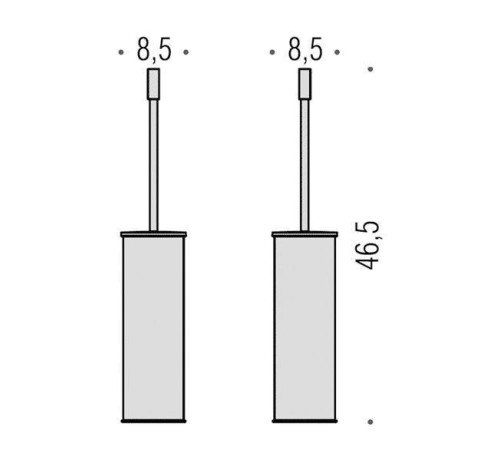 Ерш для унитаза напольный Colombo Design Plus хром W4961.CR