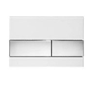 Панель смыва TECE TECEsquare стекло белое клавиши хром глянцевый 9240802