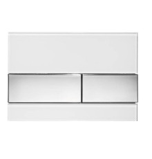Панель смыва TECE TECEsquare стекло белое клавиши хром глянцевый 9240802