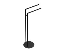 Стойка с двойным полотенцедержателем напольная Colombo Design Mini черный матовый B4038.NM