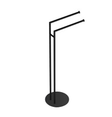 Стойка с двойным полотенцедержателем напольная Colombo Design Mini черный матовый B4038.NM