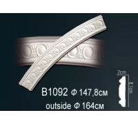 Молдинг на арку полиуретановый Perfect B1092