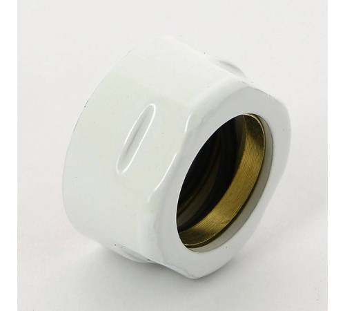 Соединитель для медной трубы Carlo Poletti 18 мм белый A58411E