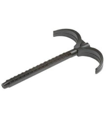 Дюбель-крюк двойной REHAU RAUTITAN DN 10-32 чёрный 12573881002