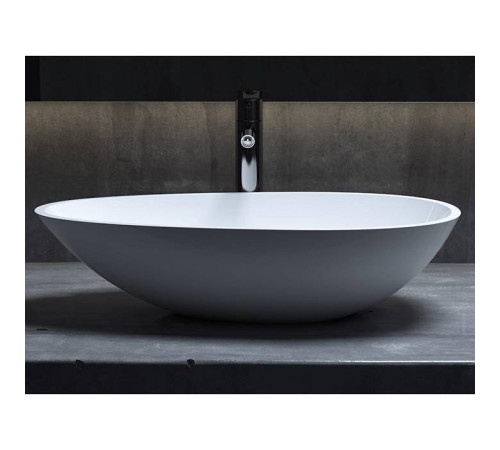 Раковина накладная Salini Paola 58х34.5х14 см S-Sense белый глянцевый 1101101G