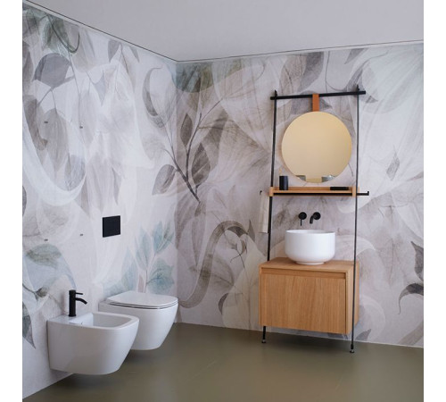 Биде подвесное Simas Juniper 53.5x37x32 см 1 отверстие белый глянец JU19bi