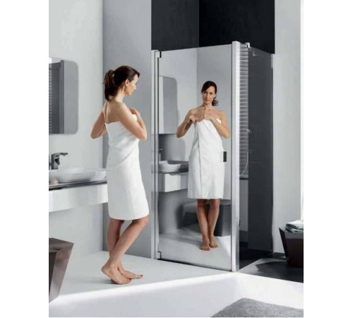 Дверь душевая Kermi Atea 1TR 470x2200 мм серебро зеркальное стекло AT 1TR 04722 VAK