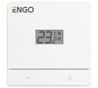Термостат ENGO Controls Easy комнатный накладной с дисплеем 230 В белый EASY-230W