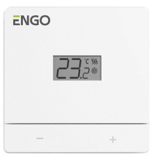 Термостат ENGO Controls Easy комнатный накладной с дисплеем 230 В белый EASY-230W