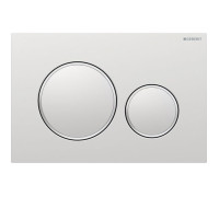 Клавиша смыва Geberit Sigma20 для двойного смыва круглая хром матовый 115.882.JQ.1