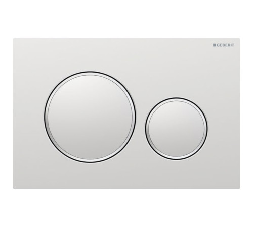 Клавиша смыва Geberit Sigma20 для двойного смыва круглая хром матовый 115.882.JQ.1
