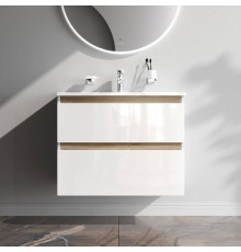 Тумба под раковину подвесная AM.PM X-Joy 80 см 2 ящика белый глянец M85AFHX0802WG