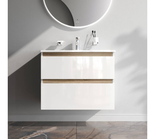 Тумба под раковину подвесная AM.PM X-Joy 80 см 2 ящика белый глянец M85AFHX0802WG