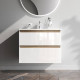 Тумба под раковину подвесная AM.PM X-Joy 80 см 2 ящика белый глянец M85AFHX0802WG