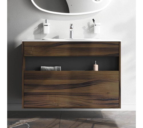 База под раковину AM.PM Func 100 см с нишей и 1 ящиком дуб крафт M8FFUX1001OF