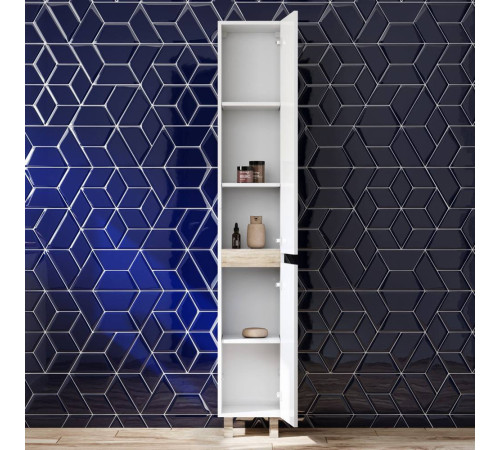 Шкаф-пенал напольный AM.PM X-Joy правый 30 см белый глянец M85ACSR0306WG