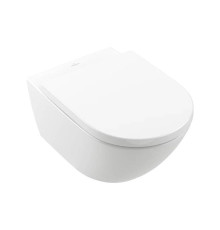 Унитаз подвесной Villeroy & Boch Subway 3.0 безободковый TwistFlush с сиденьем SoftClosing 4670TS01