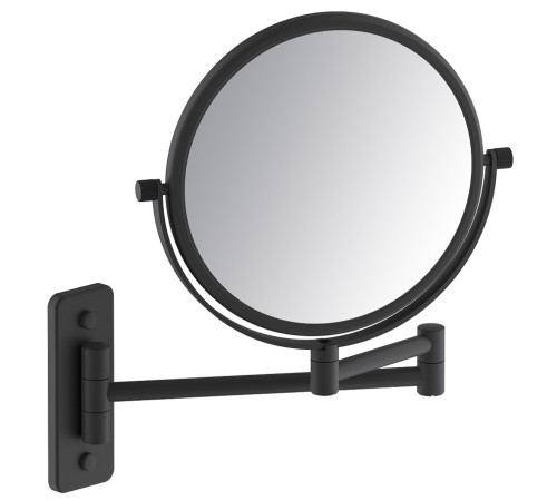 Зеркало косметическое настенное Timo Saona Ø249 мм черный 13076/03