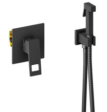 Комплект гигиенического душа Timo Briana скрытого монтажа черный матовый 7189/03SM