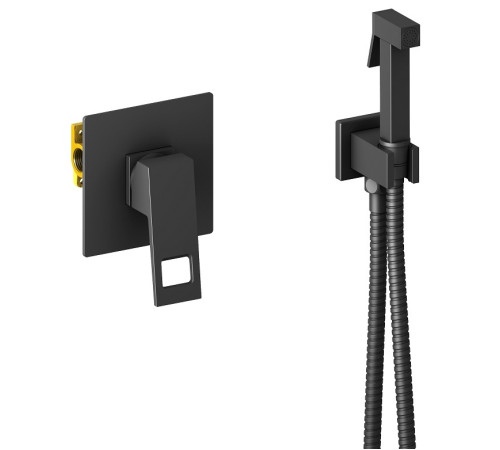 Комплект гигиенического душа Timo Briana скрытого монтажа черный матовый 7189/03SM
