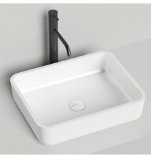 Раковина накладная Salini Gloria 48х38х12 см S-Stone белая матовая 1102209M