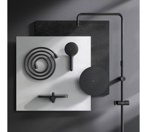 Душевая система AM.PM Like черный матовый F0780222