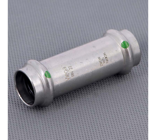 Муфта надвижная пресс Viega Sanpress Inox нержавеющая сталь 22 мм 436391