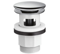 Донный клапан Hansgrohe Push-Open 1 1/4 для раковин с переливом хром 50105000